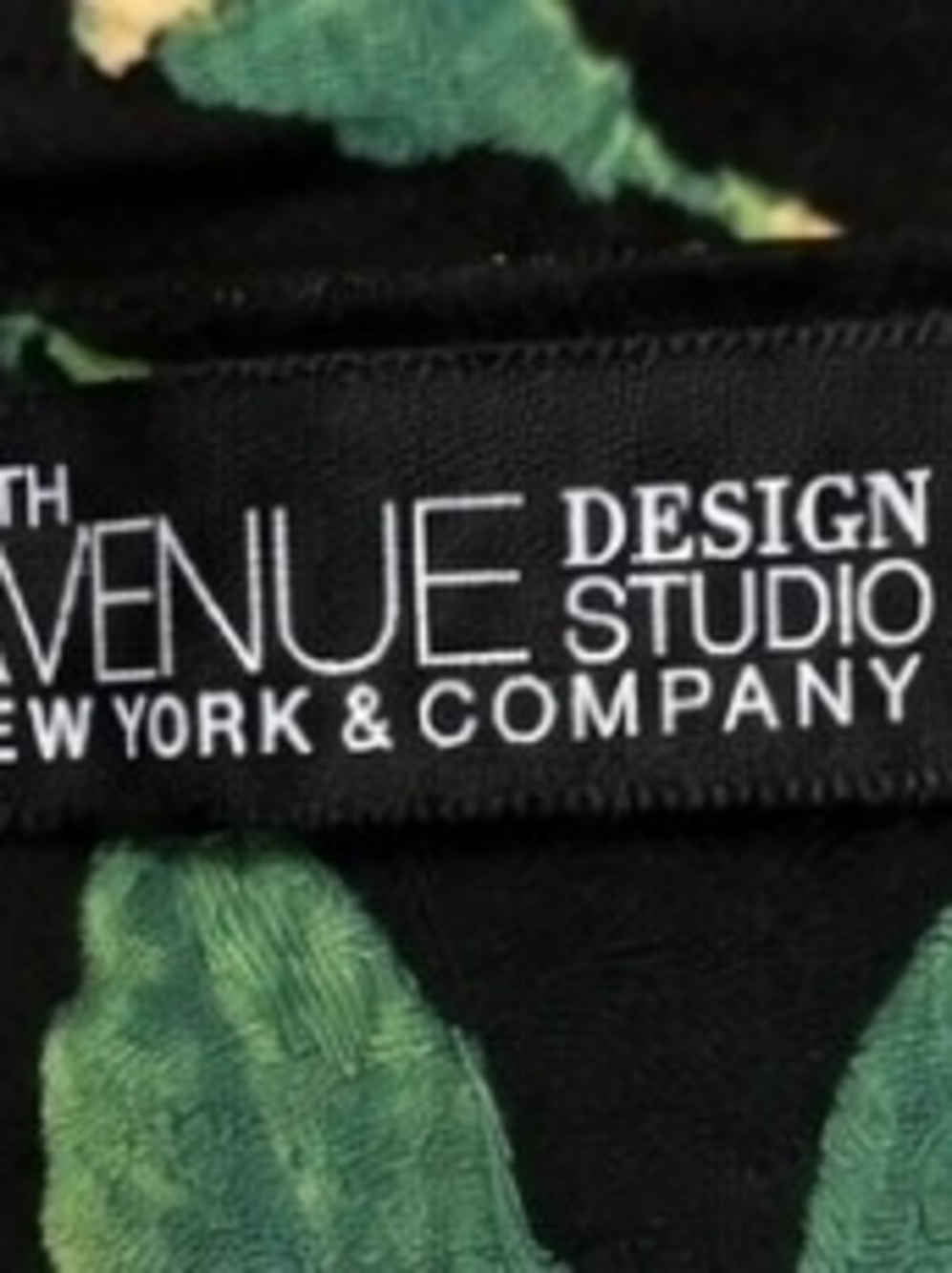 7th Avenue Design Studio Floral Pencil Skirt Women's Size 6 Black Orange Yellow - Picture 2 of 4